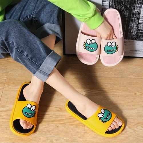 Slipper female summer bath home indoor bathroom cartoon fashion deodorant antiskid thick bottom couple home slipper male