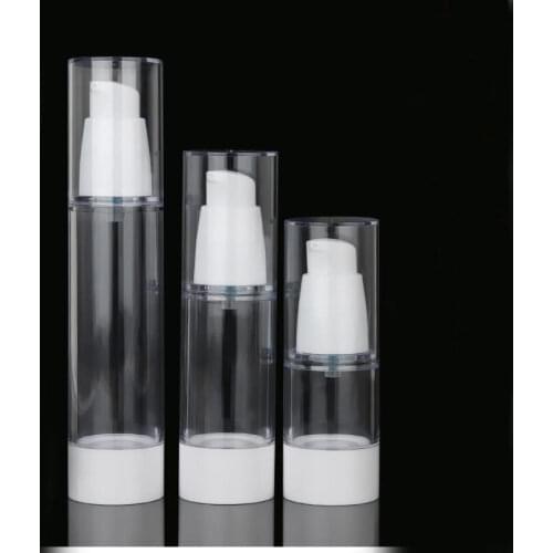 50ml airless pump bottle or lotion bottle or essence bottle with bird mouth shape pump can used for Cosmetic Container
