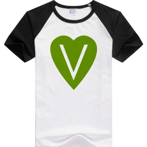 Vegetarian short sleeve Men Women T-shirt Tshirt Cool Print Tops Novelty tee funny design GA844