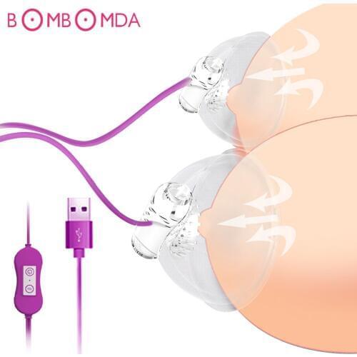 Nipple Sucker Vibrator For Women Nipple Pump Vibrator Suction Cup Breast Massager Clit Stimulator Sex Toys for Adult Sex Shop