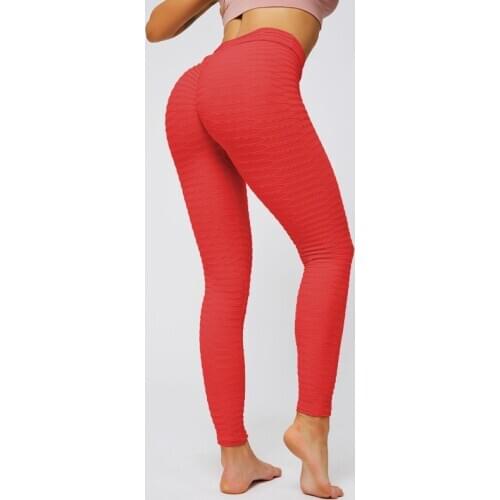 Wholesale Womens Sports Fitness Leggings Solid Color High Waist Seamless