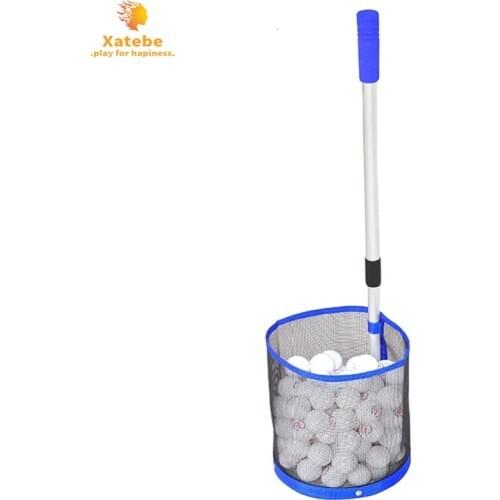 Large Capacity 120Pcs Ping Pong Ball Picker Telescopic Table Tennis Ball Picker Aluminum Pole Table Tennis Picking Net Collecter