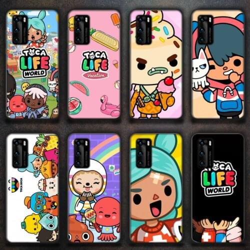 Toca Boca Toca Life World game Phone Cases for huawei P40 pro lite P8 P9 P10 P20 P30 psmart 2019 2017 2018