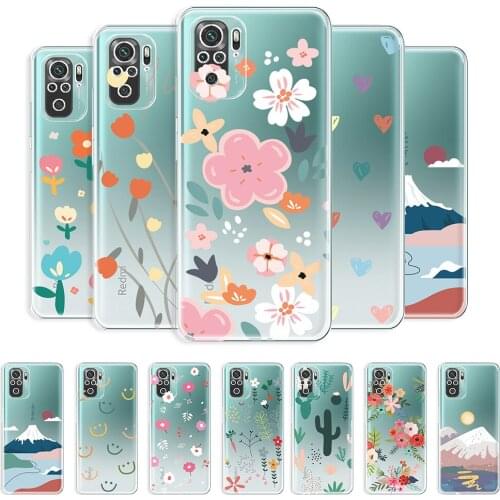 For Xiaomi Redmi Note 10 Case Clear Phone Case For Redmi Note 10 Pro Shockproof Back Cover For Redmi Note 10S Transparent Fundas