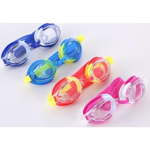 Colorful Adjustable Children Kids Waterproof Silicone Anti Fog UV Shield Swimming Glasses Goggles Eyewear Eyeglasses