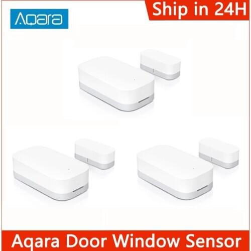 Hot Aqara Door Window Sensor Zigbee Wireless Connection Smart Mini Door Sensor Work With APP Mi Home For Xiaomi Mijia Smart Home