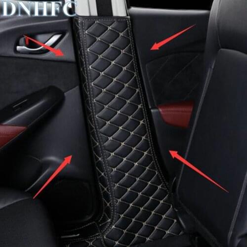 DNHFC car-styling Interior B column protective film For Mazda CX-3 CX3 2016 2017 2018