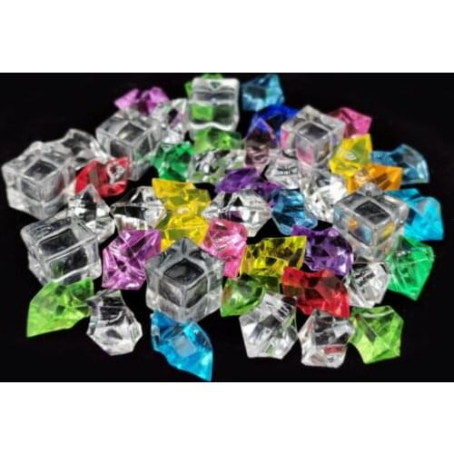 Simulation ice cake decoration fake ice cube acrylic plastic ice crystal stone props holiday birthday dress up