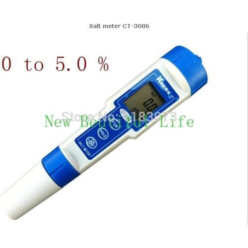 Salt Meters Pen Digital Salinity Meter Range:0.0 ~ 5.0% Salinometer Accuracy: 0.2% For Swimming Pool SPA Free Shipping
