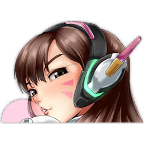 Creative Big Head Anime Cute Girl Blowing Bubbles Car Stickers PVC Personality Fashion Auto Windows Exquisite Decals Decoration