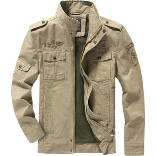 New Air Force Pilot Bomber Jacket Men Plus Size 6XL Casual Jackets Men Coat Army Tactical Military Clothes Spring Fall Overcoat
