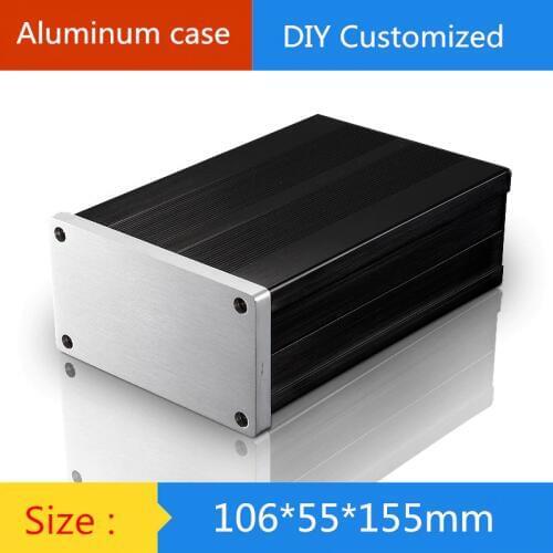 KYYSLB Case 106*55*155mm Mini Aluminum Amplifier Chassis/ Tube Amp Chassis Digital Amplifier Shell /AMP Enclosure Case DIY Box