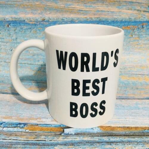 World‘s Best Boss Coffee Mug 11oz White Ceramic Mugs Office Gift Tea Cup