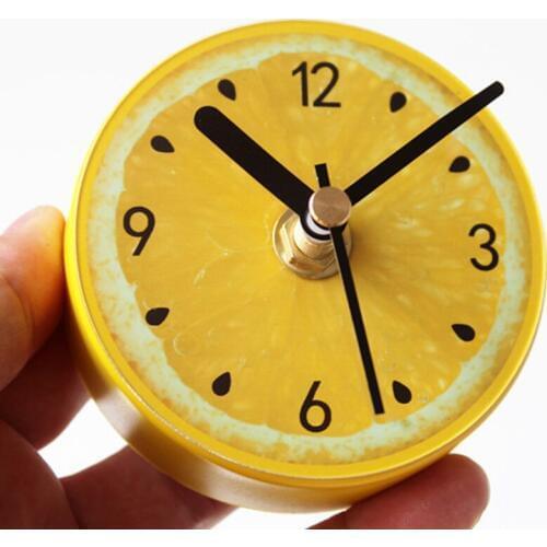 Fruit Fridge magnet Wall Clock Lime Modern Kitchen Clock Watch Home Decor Fridge Clock Fruit Wall Art Timepieces desk bell