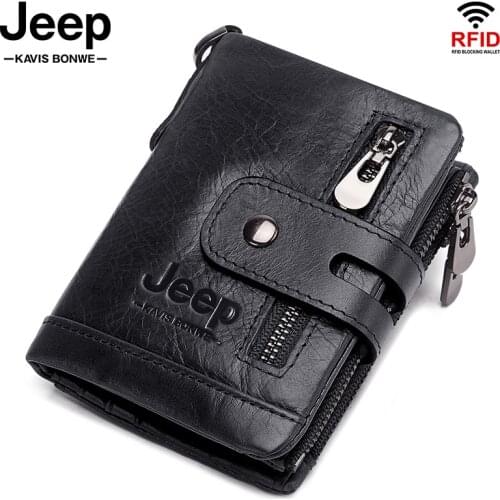 2021 Men Wallets New Fashion Genuine Leather Top Quality Card Holder Classic Portomonee Male Purse Zipper Brand Wallet For Men