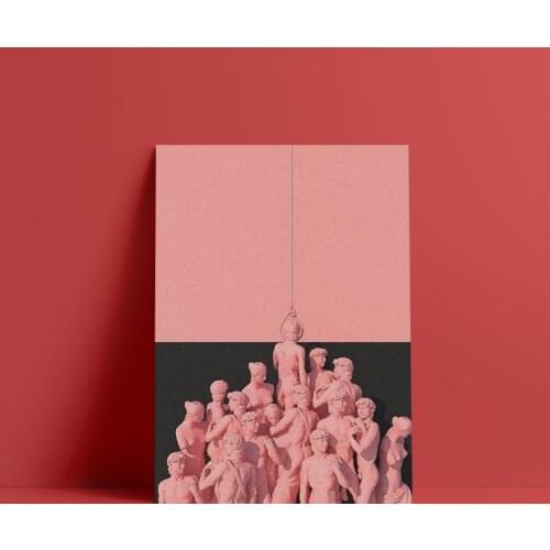 Wall Art Canvas Home Decor Vaporwave Sculputer Painting Divid HD Print Modern Posters Frame Cuadros Modular Pictures Living Room