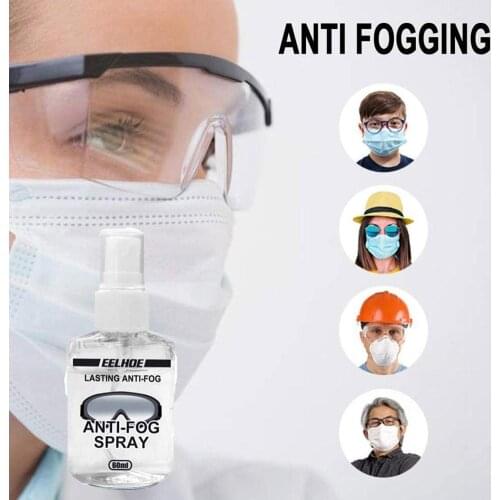 60ml Anti-Fog Spray For Swim Goggles Glasses Scuba Dive Dry Sports Quick Lens Glasses Mask Cleaner D2O8