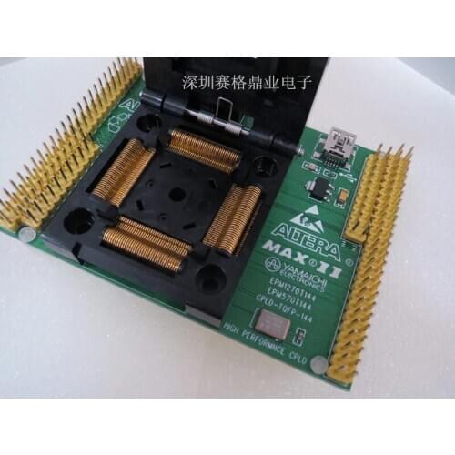 Original Altera IC Test Seat EPM1270 EPM570 Burning Programm TQF144 Socket Adapte