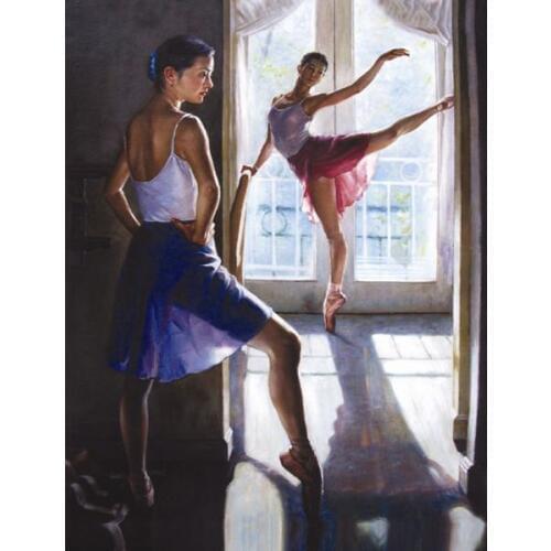 Printed Painting on Canvas Ballerina is practicing Wall Art Picture for Living Room Home Decorations No Frame with Free shipping