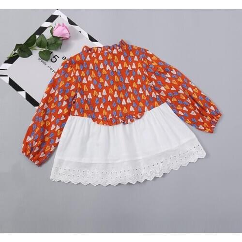 YOYOSHOW Autumnr new girls' dresses flower girls' long sleeves skirt 1-6 years old girls' dresses