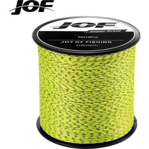 JOF Braided Fishing line 8 Strands Carp Multifilament Fly Wire Japanese 100% PE Line Saltwater 500M