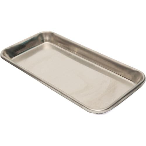 Stainless steel flat-bottom square plate household thickened cold skin rice noodle plate kitchen sushi towel storage water tray