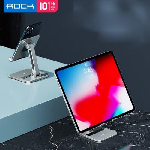 ROCK 360 Degrees Adjustment Portable Phone Tablet Stand Suporte For iPad 7.9 9.7 10.5 11 12.9 inch For Kindle Tablet Holder