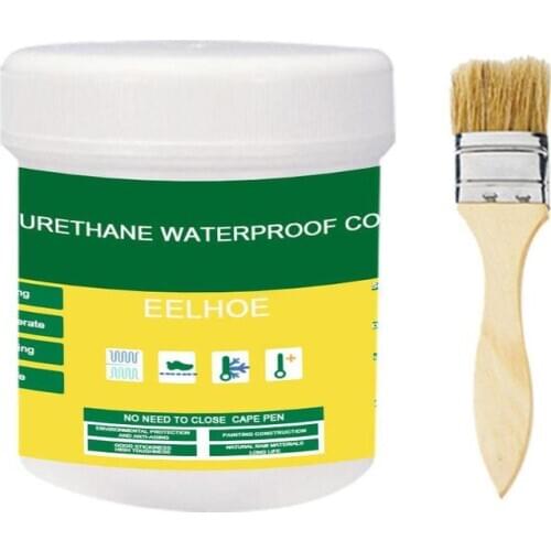 Transparent waterproof glue plus brushes for exterior wall bathroom toilet floor tiles waterproof material