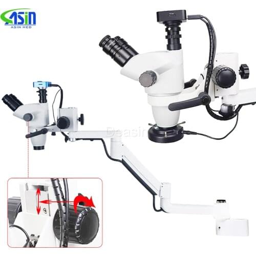 Dental Equipment Microscope with Camera Continuous zoom for Optional Dental Equipment Chair Unit