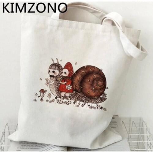 Mushroom shopping bag bolsas de tela bolsa tote cotton eco shopping bag bolsa compra shoping reciclaje bolsas reutilizables grab