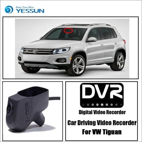 YESSUN for Volkswagen Tiguan Car DVR Driving Video Recorder Mini Control APP Wifi Camera FHD 1080P Registrator Dash Cam