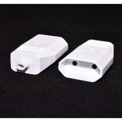 10pcs) Free Shipping European 2 Pin DIY Rewirable socket EU 2 Pin female Socket Black/White