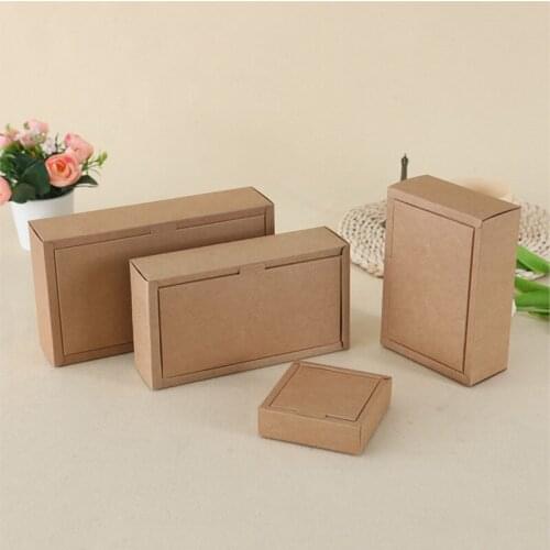 10pcs/lot 23x12x6.5cm Kraft Paper Carton Renovate Box Tea Flowers Plants Tea Packing Case Glasses Wolfberry Fruits Gift Boxes