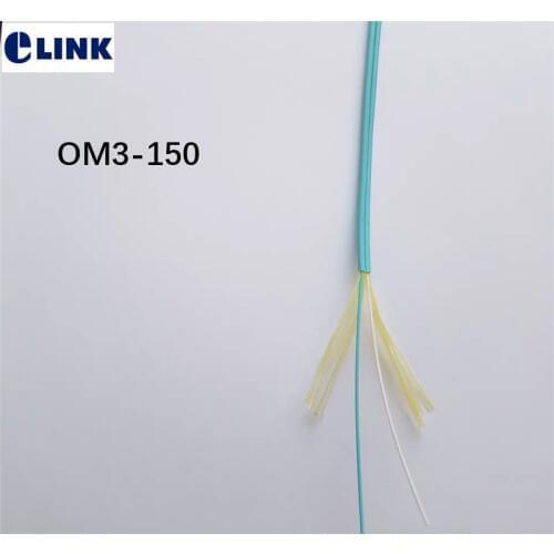 1000m OM3-150 fiber optic duplex cable 2.0mm aqua color indoor for fiber patchcords 1km/roll ftth wire 1km/roll ELINK