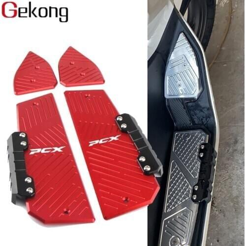 2020 Fits For HONDA PCX150 PCX125 2018-2019 modified CNC aluminum alloy foot pedal non-slip foot pad
