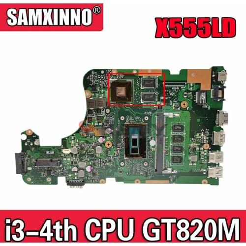Akemy X555LD Laptop motherboard for ASUS X555LD X555LP X555LA onboard mainboard 4G-RAM I3-4010U GT820M