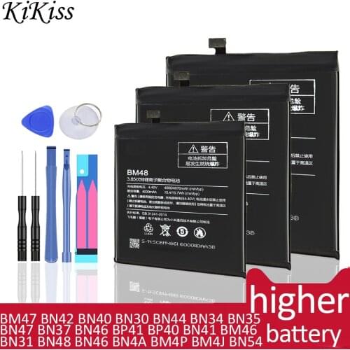 Battery For Xiaomi Redmi Red mi Note 2 3 3S 3X 4 4X Pro 4X 5 5A Plus 6 6A 7 8 8T K20 Batery BN30 BN31 BN34 BN35 BN44 BN37 BN48