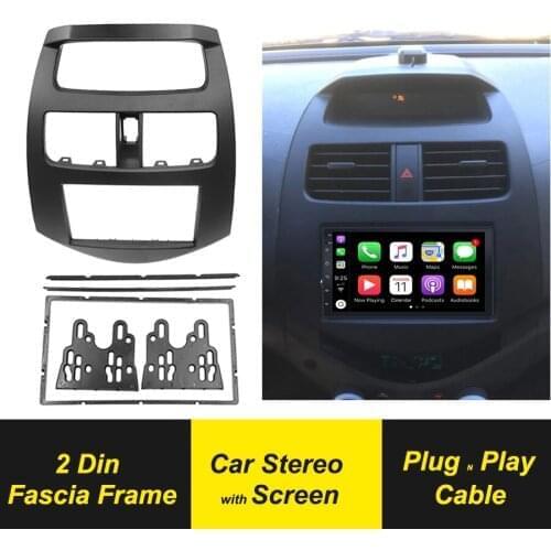 2 Din Radio Fascia For CHEVROLET Spark M300 2010-2013 For DAEWOO Matiz Creative M300 2009 Stereo DVD Android Car Radio Player