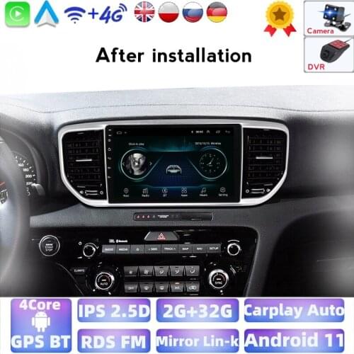 Android system Car Radio For KIA Sportage 4 QL 2018 2019 GPS Car Multimedia 4 Core RAM 2GB ROM 32G 2din Support BT music carplay