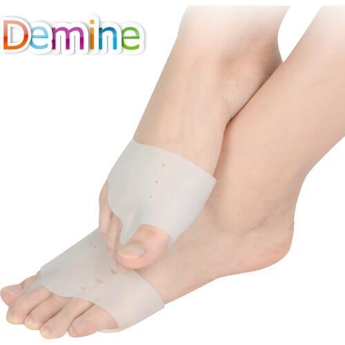 Demine Silicone Hallux Valgus Orthotics Insoles Toe Separator Insole Correction Cushion Forefoot Care Pad Shoe Cushion Insert