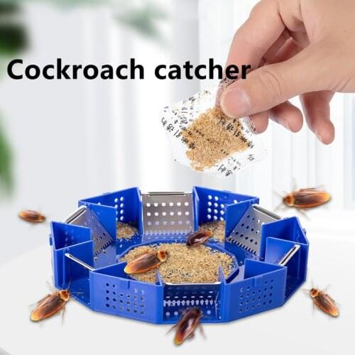 Household Cockroach Traps Box Reusable Cockroach Bug Roach Catcher Cockroach Killer Bait Traps Pesticide For Home Kitchen Bath