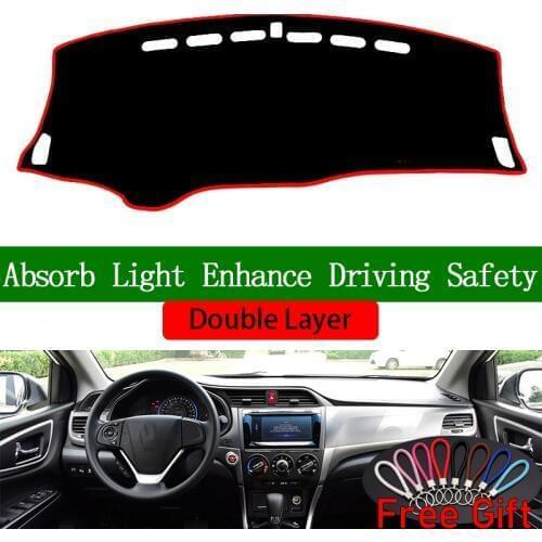 Double Layer Car Stickers For Honda crider 2013 2014 2015 2016 2017 Dashboard Cover Car Accessories Interior Anti-UV Car Decals