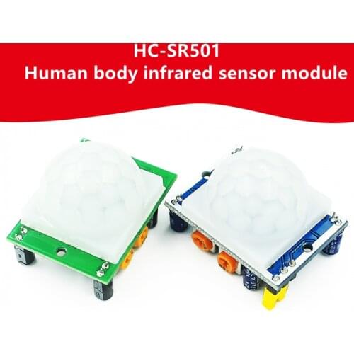 HC-SR501 Human body infrared sensor module pyroelectric sensor imported probe red and blue board optional
