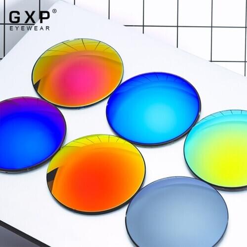 GXP Prescription Series Blue Mirror Lens 1.56 1.61 1.67 CR-39 Resin Aspheric Glasses Lenses Myopia Presbyopia Optical Lens