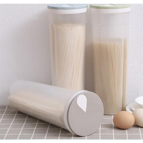 Spaghetti Box with dispensing outlet Noodle Storage Seed Boxes Pasta Grain Cereal Bean Rice Storage Container Kitchen Sealed Box