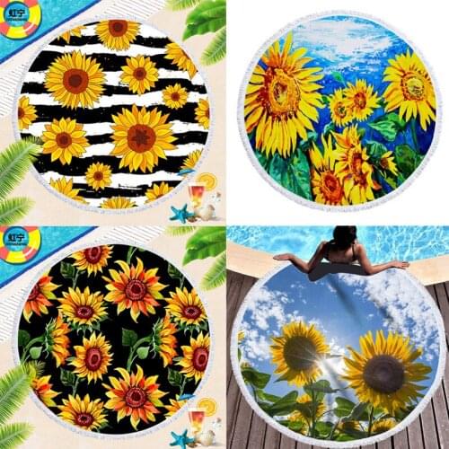 Sunflower element Round beach towel Sea beach towel Pareo beach Towel Beach cover up Towel beach Bath towel Bath towels towel