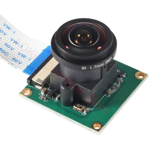 Raspberry Pi Camera Module OV5647 5MP 175 Degree Wide Angle Fisheye Lens Raspberry Pi 4/ 3 Model B Camera Module