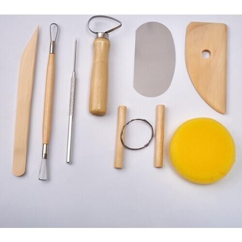 30pcs Clay Sculpting Kit DIY Sculpt Smoothing Wax Carving Pottery Ceramic Tools Polymer Shapers Modeling Carved Tool Perfect