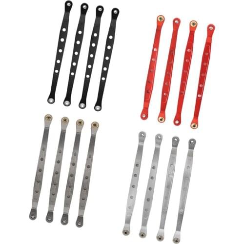 Set of 4pcs Metal Lower Linkage for 1/10 RC Crawler Car Replacement