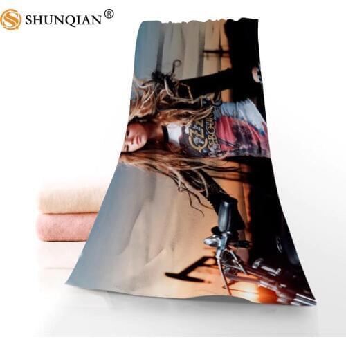 New Custom Shakira Towel Printed Cotton Face/Bath Towels Microfiber Fabric For Kids Men Women Shower Towels QWE098